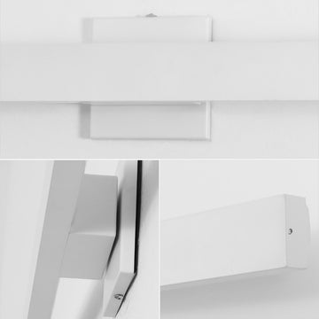 Vara 49.5" Modern Minimalist Indoor/Outdoor Metal 350-Degree Rotate Dimmable Integrated Linear LED Wall Sconce - JONATHAN Y